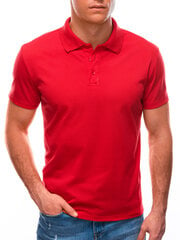 однотонная рубашка поло s1600 - красная цена и информация | Meeste T-särgid | kaup24.ee