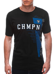 футболка s1710 - черная цена и информация | Мужские футболки | kaup24.ee