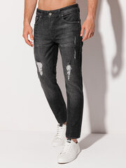 джинсы P1214 - черные цена и информация | Мужские брюки | kaup24.ee