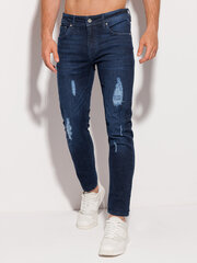 джинсы p1217 - темно-синие цена и информация | Мужские брюки | kaup24.ee