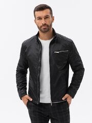 Мужская куртка переходной омбре C605, черная цена и информация | Мужские куртки | kaup24.ee