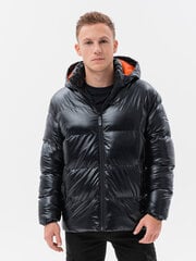 Мужская зимняя куртка Ombre, C545, черная цена и информация | Мужские куртки | kaup24.ee