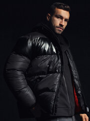 Мужская зимняя куртка Ombre, C546, черная цена и информация | Мужские куртки | kaup24.ee
