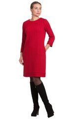 Платье-туника повседневное офисное красного цвета,  Z-22459 F цена и информация | Платья | kaup24.ee