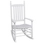 vidaXL kiiktool nõgusa istmega kiiktool, valge, puit hind ja info | Söögilaua toolid, köögitoolid | kaup24.ee