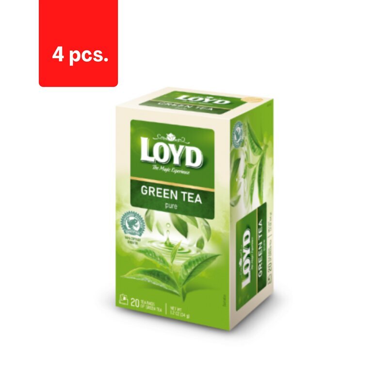 Roheline tee LOYD Green Pure, 20 x 1,7g x 4 pakki. pakett цена и информация | Tee | kaup24.ee