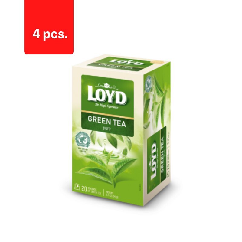 Roheline tee LOYD Green Pure, 20 x 1,7g x 4 pakki. pakett hind ja info | Tee | kaup24.ee