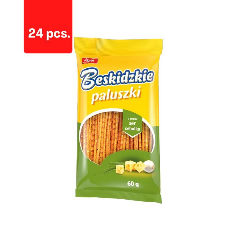 Kõred AKSAM, juustu ja sibulaga 60 g x 24 tk. pakett hind ja info | Suupisted, krõpsud | kaup24.ee