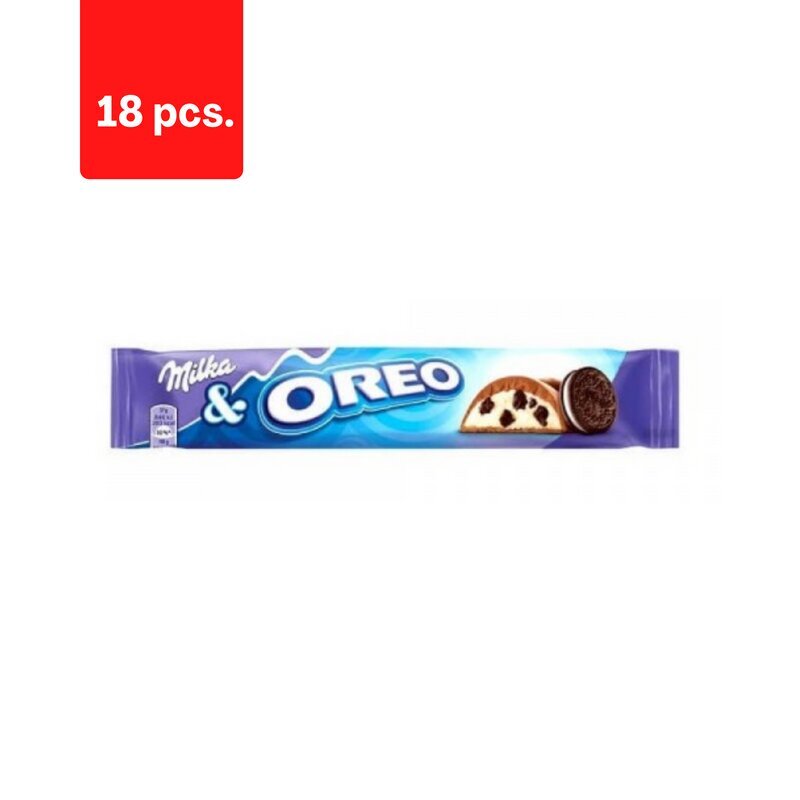 Šokolaaditahvel MILKA Oreo, 37 g x 18 tk. pakett hind ja info | Maiustused | kaup24.ee