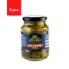 Jalapeño konserv MIKADO, viilutatud, 370 g / 190 g x 6 tk. pakett hind ja info | Hoidised, keedised, konservid | kaup24.ee