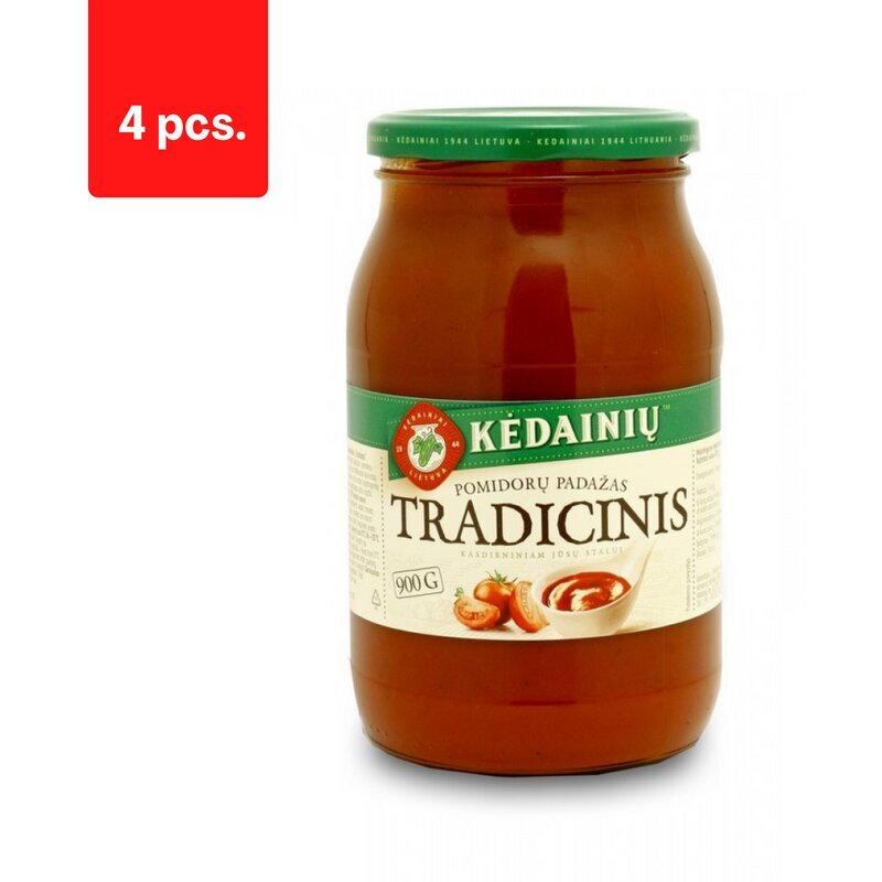 Tomatikaste KÄDAINI Traditsiooniline, 900 g x 4 tk. pakett цена и информация | Kastmed | kaup24.ee