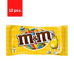 Dragee M&M's Peanut, 45 g x 12 tk. pakett hind ja info | Maiustused | kaup24.ee