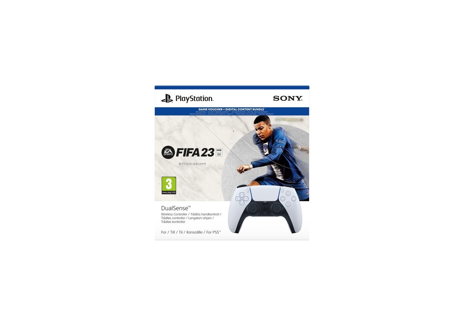 Sony PlayStation DualSense FIFA 23 bundle juhtmevaba mängupult (PS5) hind ja info | Mängupuldid | kaup24.ee