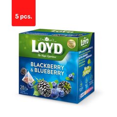 Puuviljatee LOYD, muraka ja mustika maitsega, 20 x 2g x 5 pakki. цена и информация | Чай | kaup24.ee