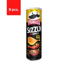 Snack PRINGLES Spicy Barbecue, 160g x 9 tk. hind ja info | Suupisted, krõpsud | kaup24.ee