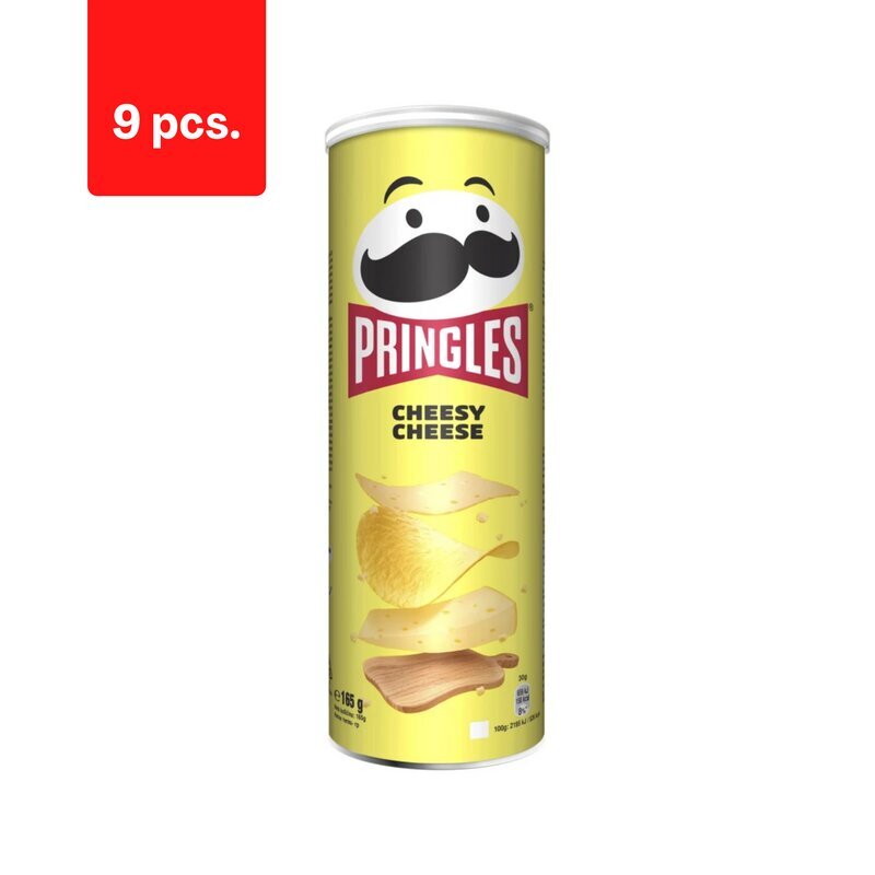 Snack PRINGLES Juustujuust, 165 g x 9 tk. hind ja info | Suupisted, krõpsud | kaup24.ee