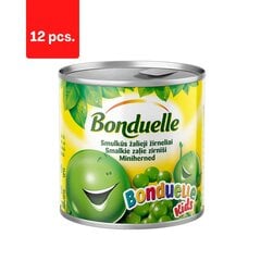 Väikesed herned Kids BONDUELLE, 200 g / 140 g x 12 tk. hind ja info | Hoidised, keedised, konservid | kaup24.ee