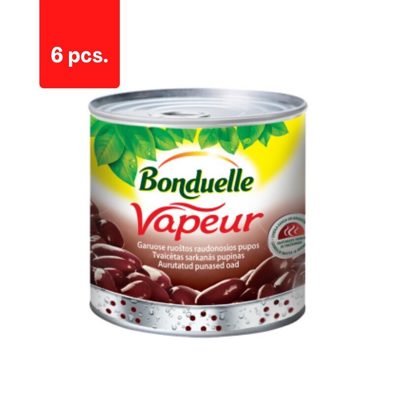 Aurutatud punased oad BONDUELLE VAPEUR, 310g/250g x 6 tk. pakett hind ja info | Hoidised, keedised, konservid | kaup24.ee