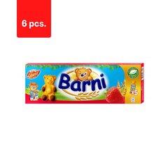 Küpsised BARNI Maasikapüree, 150 g x 6 tk. pakett hind ja info | Maiustused | kaup24.ee