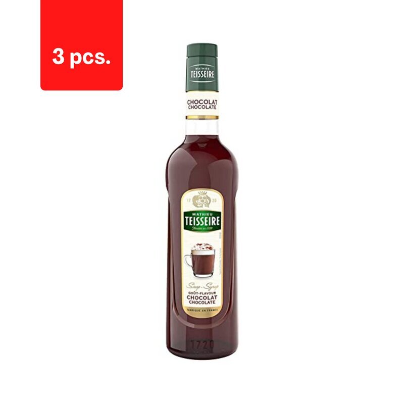 Siirup TEISSEIRE, šokolaad, 0,7 l x 3 tk. hind ja info | Kastmed | kaup24.ee