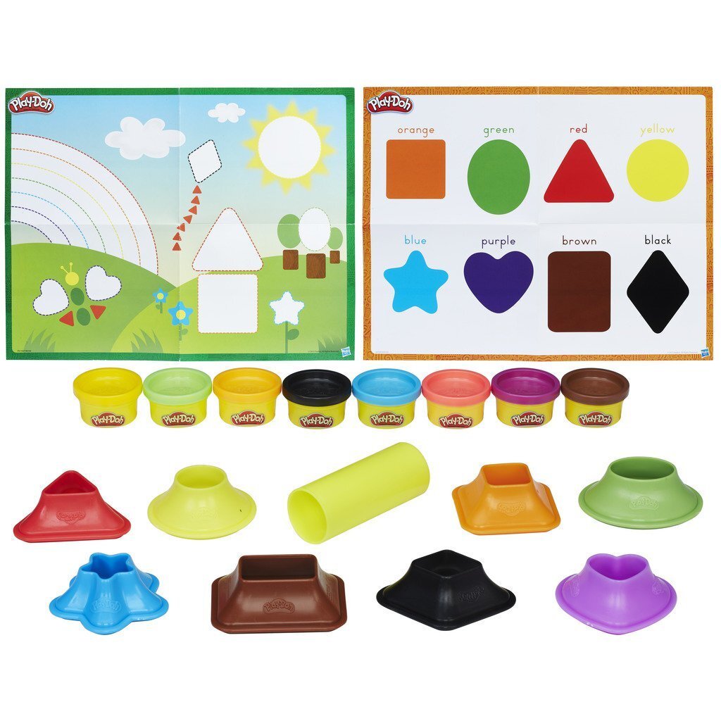 Plastiliinide komplekt Play-Doh Värvid ja Kujundid hind ja info | Arendavad mänguasjad | kaup24.ee