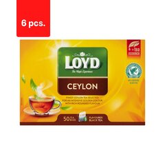 Maitsestatud must tee LOYD Ceylon, 50 x 2g x 6 pakki. цена и информация | Чай | kaup24.ee