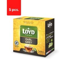 Maitsestatud must tee LOYD Earl Grey, 20 x 2g x 5 pakki. цена и информация | Чай | kaup24.ee