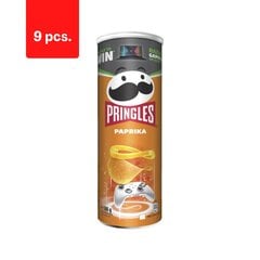 Suupiste PRINGLES Paprika, 165 g x 9 tk. hind ja info | Suupisted, krõpsud | kaup24.ee