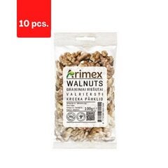 Kreeka pähklid ARIMEX, 100 g x 10 tk. hind ja info | Pähklid, seemned, kuivatatud puuviljad | kaup24.ee