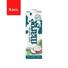 Органический кокосово-рисовый напиток MARGĖ, 1 л, LT-EKO-001 x 8 шт. цена и информация | Молочные продукты | kaup24.ee