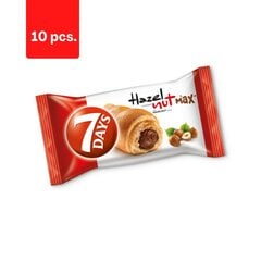 Croissant 7 PÄEVA, sarapuupähklitäidisega, 60 g x 10 tk. pakett hind ja info | Maiustused | kaup24.ee