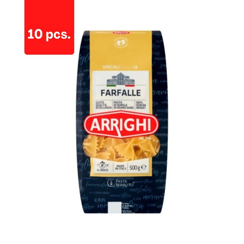 Pasta ARRIGHI, paelad, nr. 58, 500 g x 10 tk. hind ja info | Makaronid | kaup24.ee