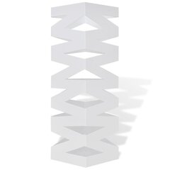 Белая квадратная подставка для зонтов, тростей, сталь, 48,5 см цена и информация | Детали интерьера | kaup24.ee