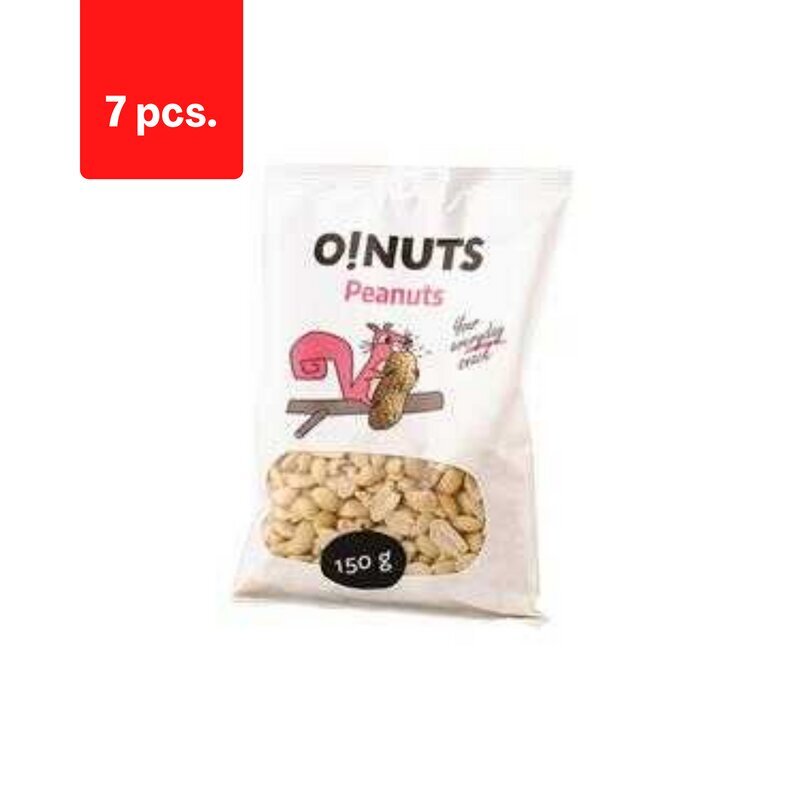 India pähklid O!NUTS, 150 g x 7 tk. hind ja info | Pähklid, seemned, kuivatatud puuviljad | kaup24.ee