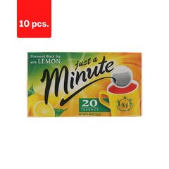 Must tee JUST A MINUTE Sidrun, 20 x 1,4g x 10 pakki. pakett цена и информация | Чай | kaup24.ee