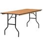 Ristkülikukujuline puidust laud Tonro, 183x92 hind ja info | Aialauad | kaup24.ee