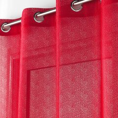 Douceur d'Intérieur õhuke kardin Castille, punane, 140 x 280 cm hind ja info | Kardinad | kaup24.ee