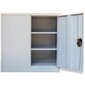 vidaXL kontorikapp 2 uksega, hall, 90 cm, teras hind ja info | Kapid | kaup24.ee