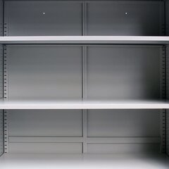 Офисный шкаф с 2 дверьми, сталь, 90x40x180 см, серый цена и информация | Шкафы | kaup24.ee