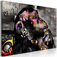Картина - Pensive Monkey (1 часть) Wide цена и информация | Настенные деревянные декорации | kaup24.ee
