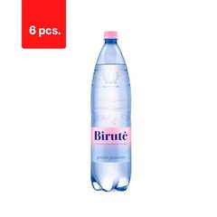 Природная минеральная вода BIRUTĖ, газированная, 1 л, PET D x 6 шт. цена и информация | Вода | kaup24.ee