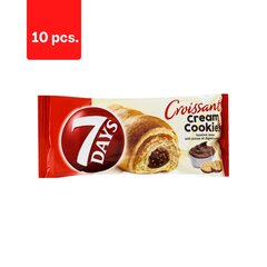 Croissant 7 DAYS, sarapuupähklitäidisega ja küpsisetükkidega, 60 g x 10 tk. pakett hind ja info | Maiustused | kaup24.ee