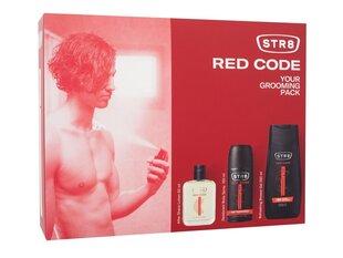 Косметический подарочный набор для мужчин STR8 Red Code: бальзам после бритья 50 мл + гель для душа 250 мл + дезодорант для тела 150 мл. цена и информация | Косметика и средства для бритья | kaup24.ee