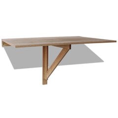 Складной настенный стол дуб, 100x60 см цена и информация | Садовые столы и столики | kaup24.ee