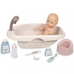 Набор для кукольной ванночки + аксессуары SMOBY Baby Nurse Bath Set  цена и информация | MUST Металлическая бутылочка с Ярким рисунком (без BPA) (500ml) для мальчиков от 3+ лет Серая с Машинкой | kaup24.ee
