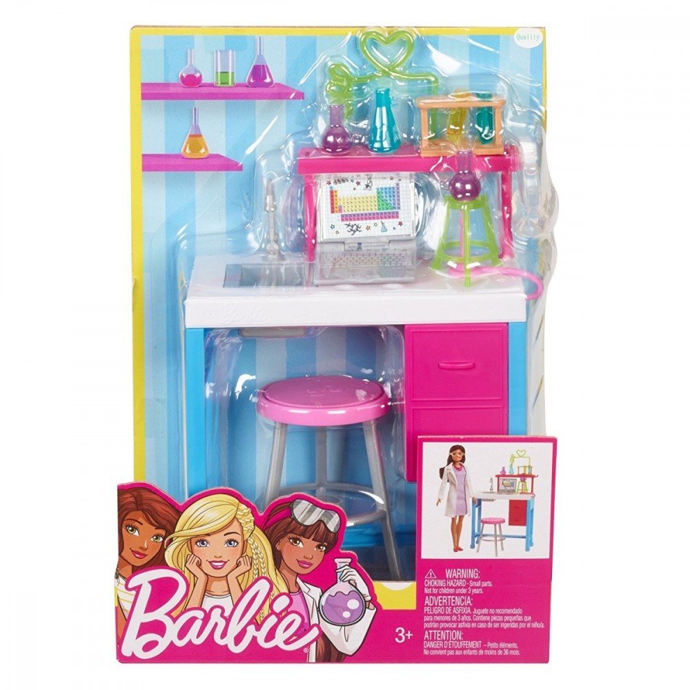 Mängulabor nukkudele Barbie, Mattel FJB25/FJB28 hind ja info | Tüdrukute mänguasjad | kaup24.ee