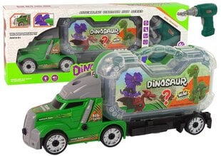 Auto veoauto koos dinosauruse ja kruvikeerajaga цена и информация | Игрушки для мальчиков | kaup24.ee