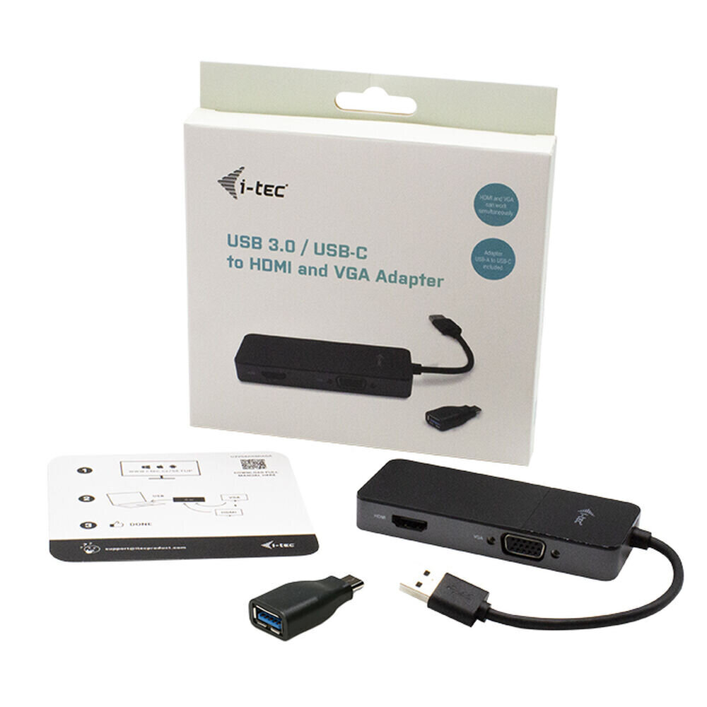 I-tec U3VGAHDMIADA hind ja info | USB jagajad, adapterid | kaup24.ee