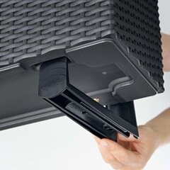 Держатели для балконных ящиков для цветов Lechuza Balconera, черные цена и информация | Ящики для цветов | kaup24.ee