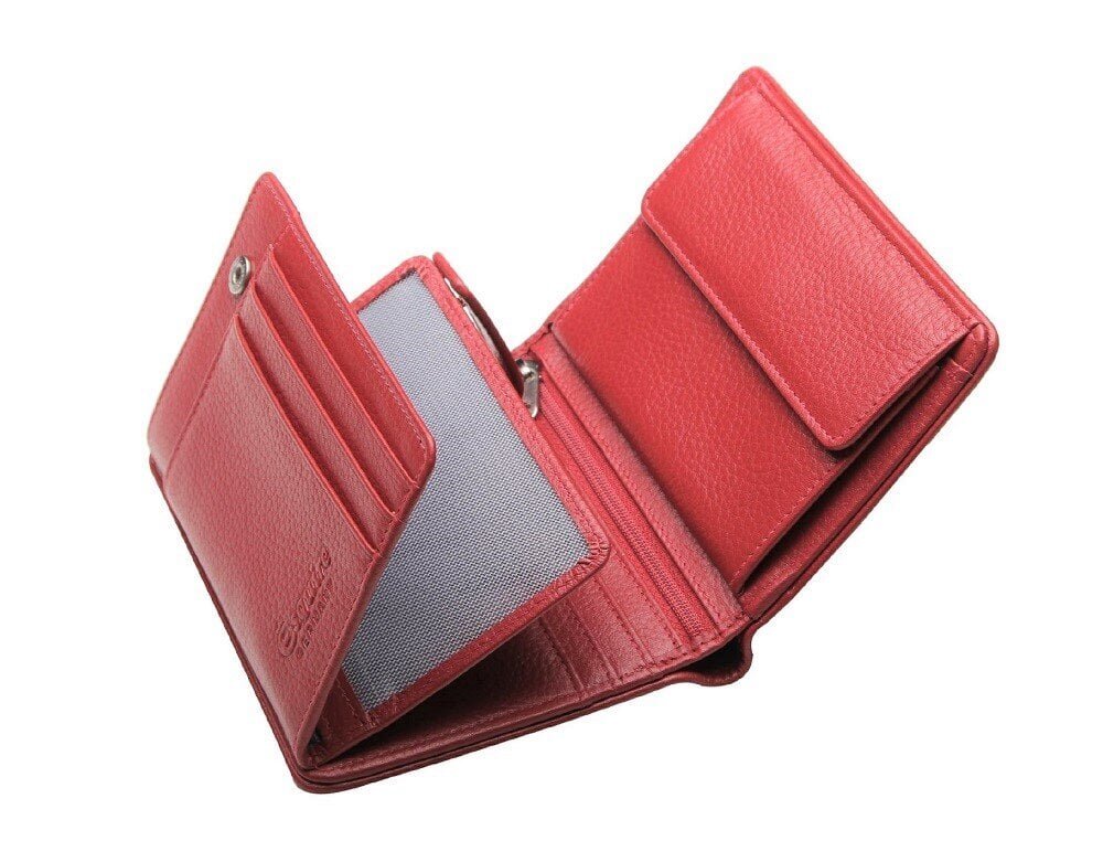 Esquire Piping vertikaalne rahakott, must/punane hind ja info | Naiste rahakotid | kaup24.ee